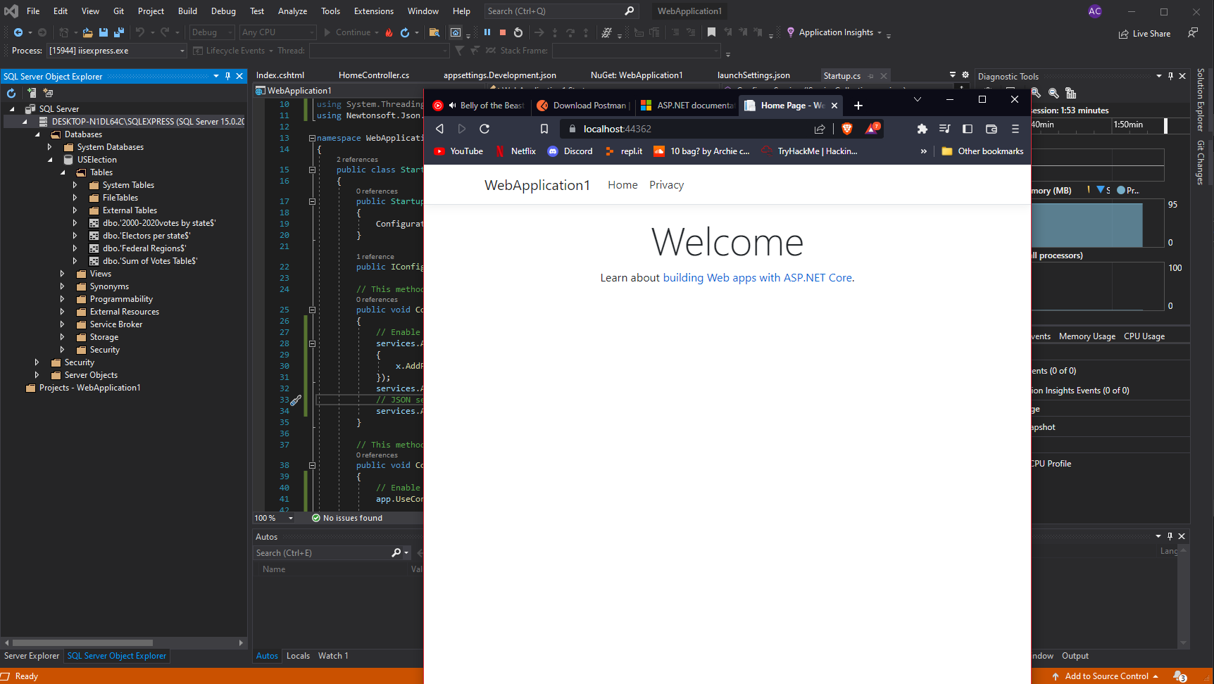 Testing C# Web App Template